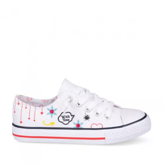 Baskets BLANC LOVELY SKULL