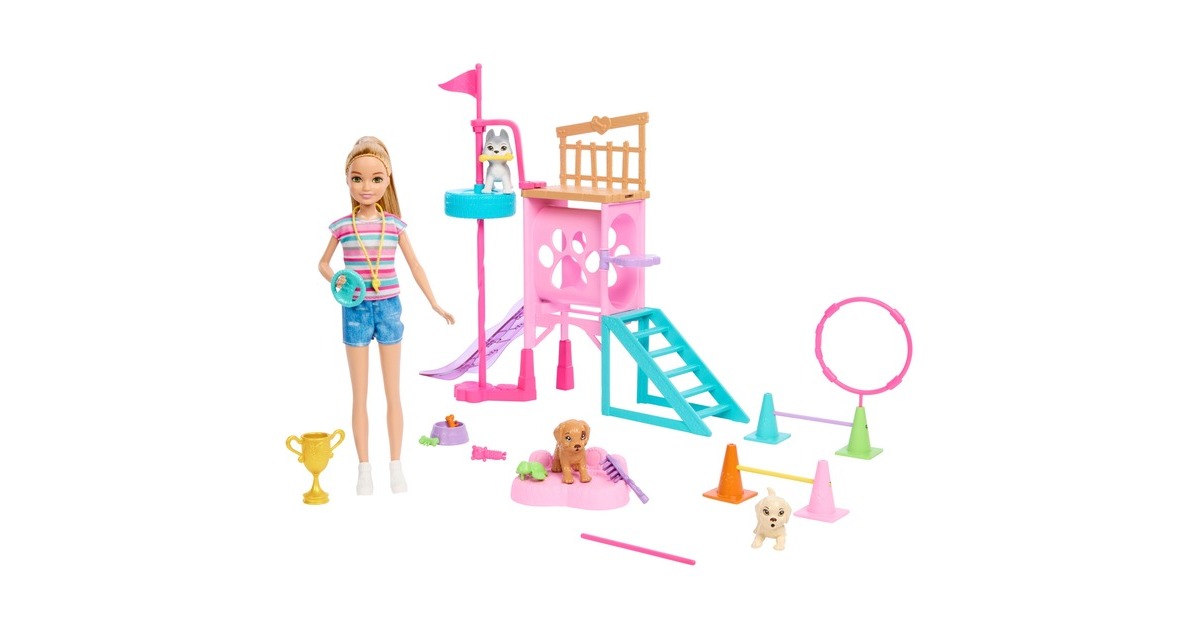 BarbieFamily & Friends - Stacie's Puppy Playground Pop