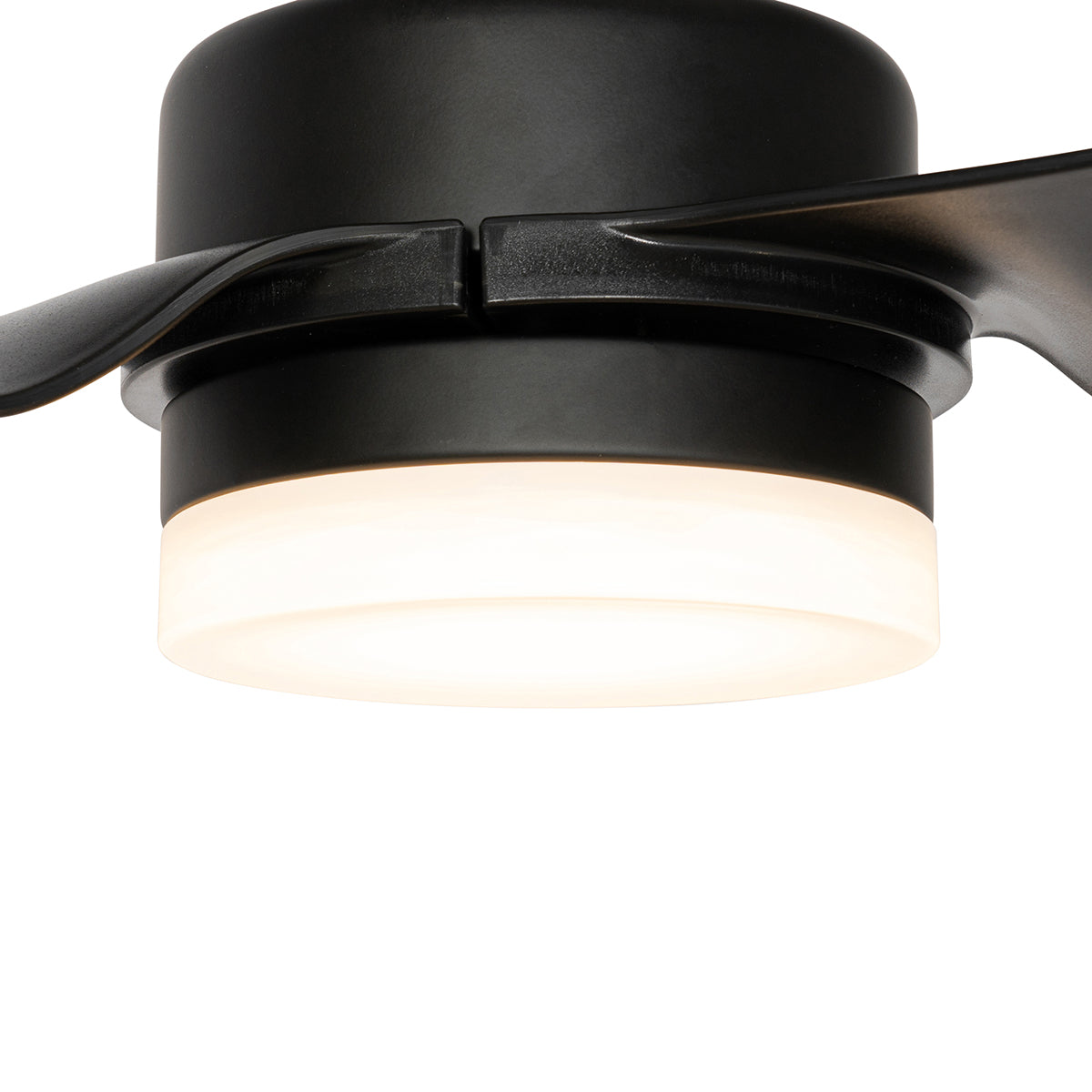 QAZQA Plafondventilator zwart 86.7cm incl. LED dimbaar met