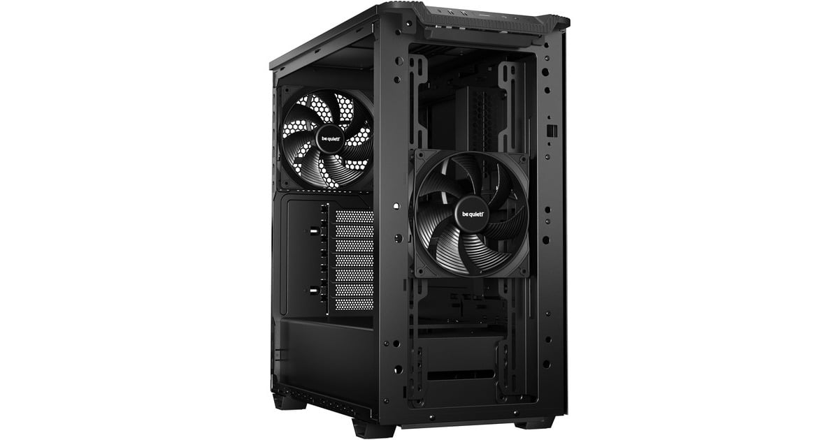 be quiet!PURE BASE 501 Airflow midi tower behuizing  (Zwart | 2x USB-A | 1x USB-C)