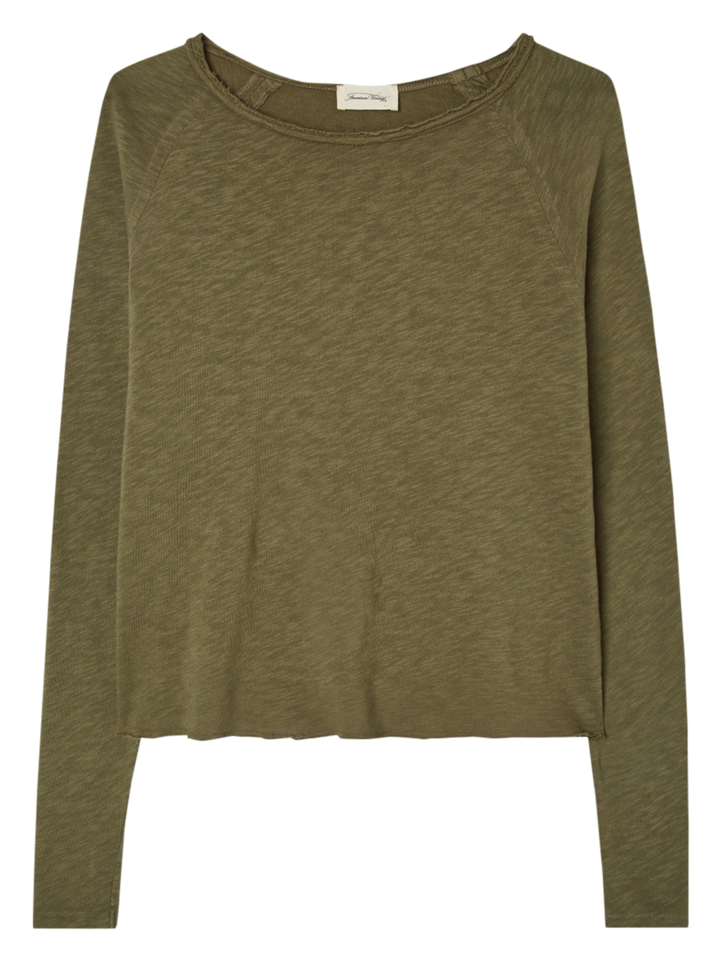 SONOMA - Tee-shirt col rond en coton | Kaki