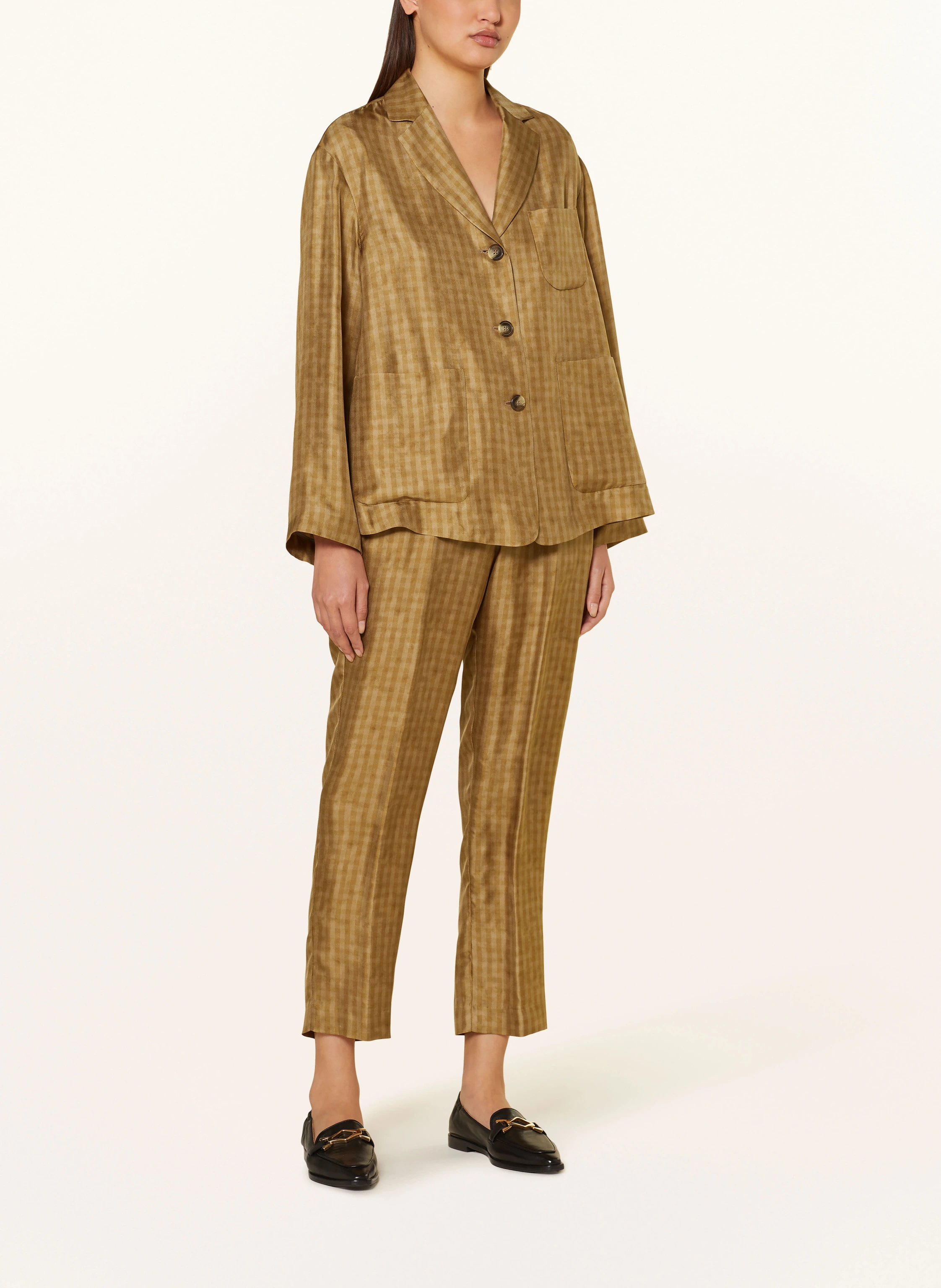 Kiltie Seidenblazer
