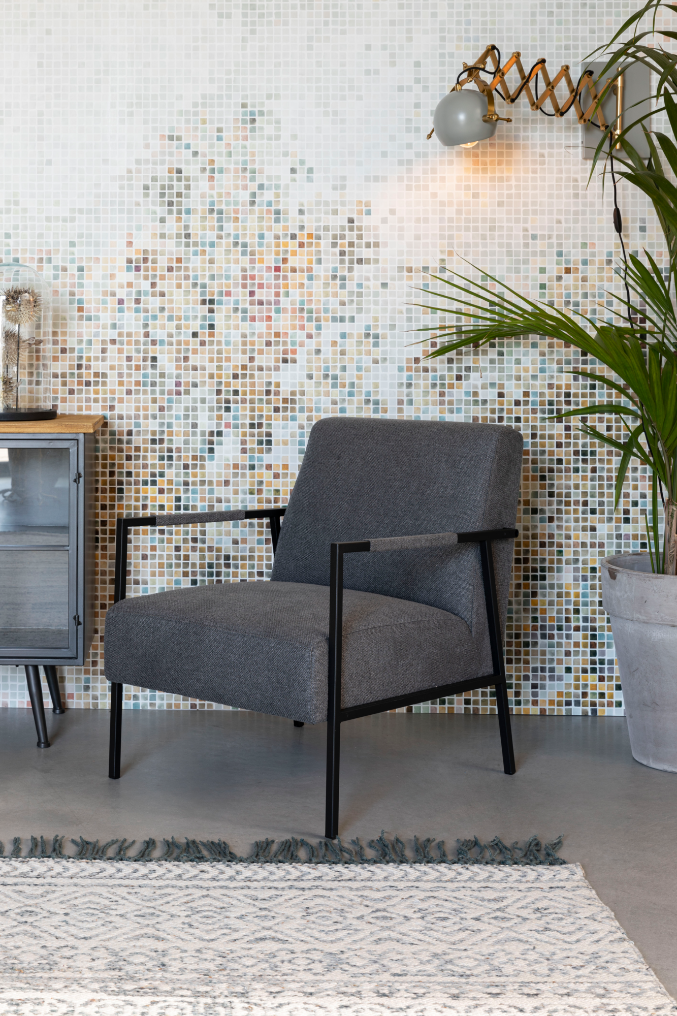 Loungestoel Wakasan Wakasan loungestoel teal