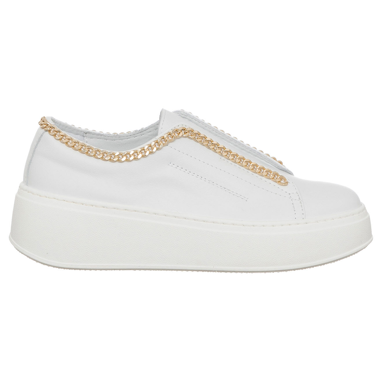 Loretta Pettinari Sneakers en Cuir Marion blanches
