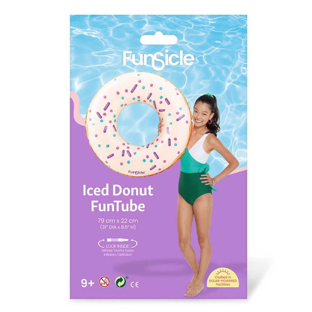 BADERING FUNSICLE Ø79 CM GUL/HVIT