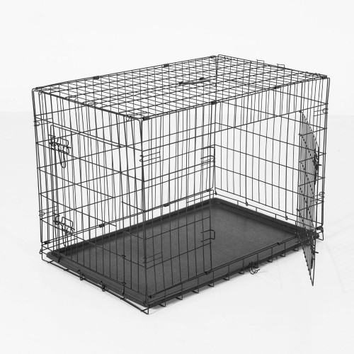 Transportadora para cães PawHut em ABS, preta