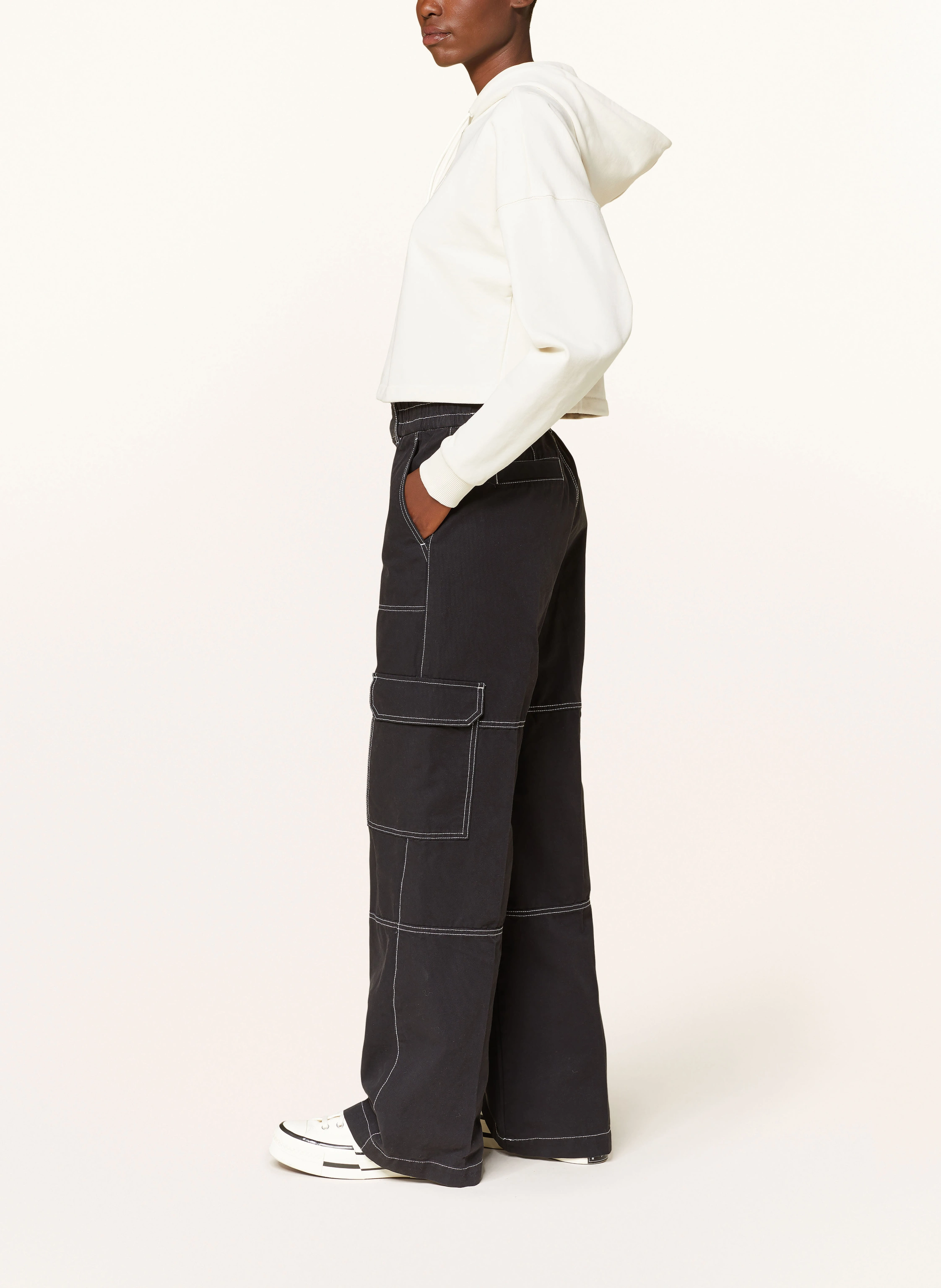 HUGO BLUE Cropped-Hoodie DILVIE