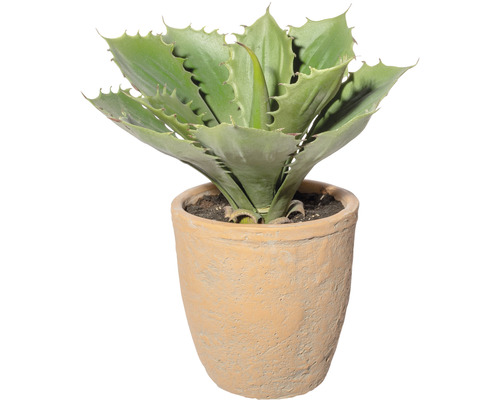 Kunst Echeveria plant, hoogte: 25 cm, groen