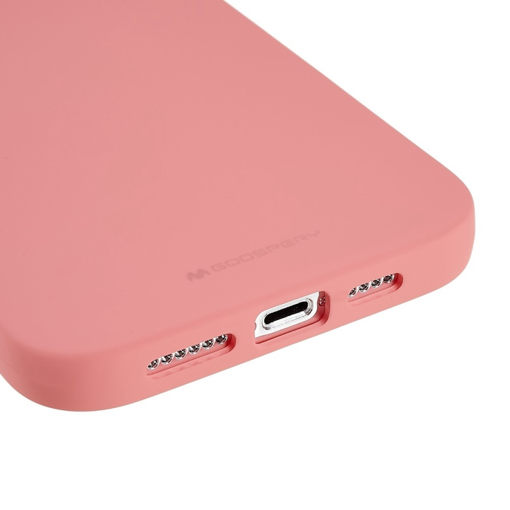 Mercury Goospery - iPhone 14 Pro Max Gummi Case Hülle - Rosa (Matt)