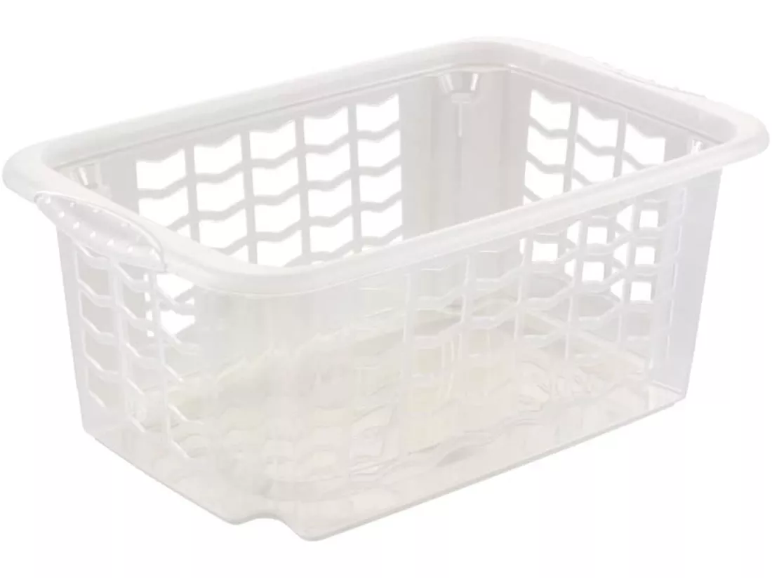 Panier de stockage, taille S, 30 x 20 x 13 cm, fritz, transparent neutre