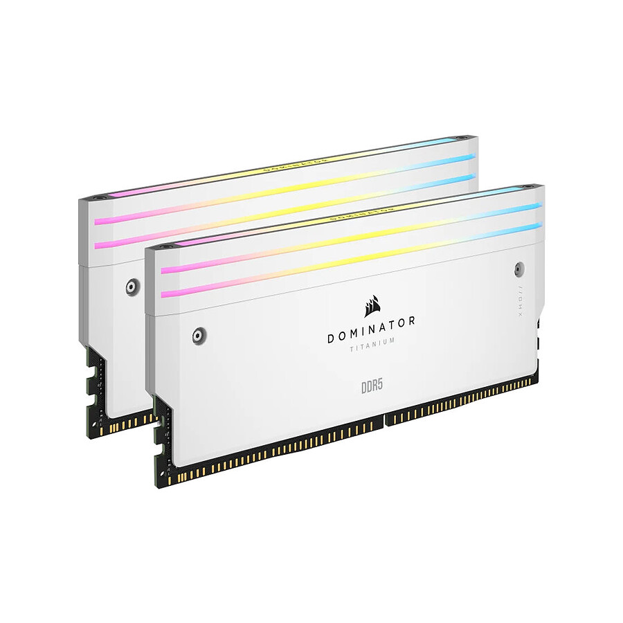 Corsair Dominator Titanium RGB DDR5 - Kit d'éclairage Blanc