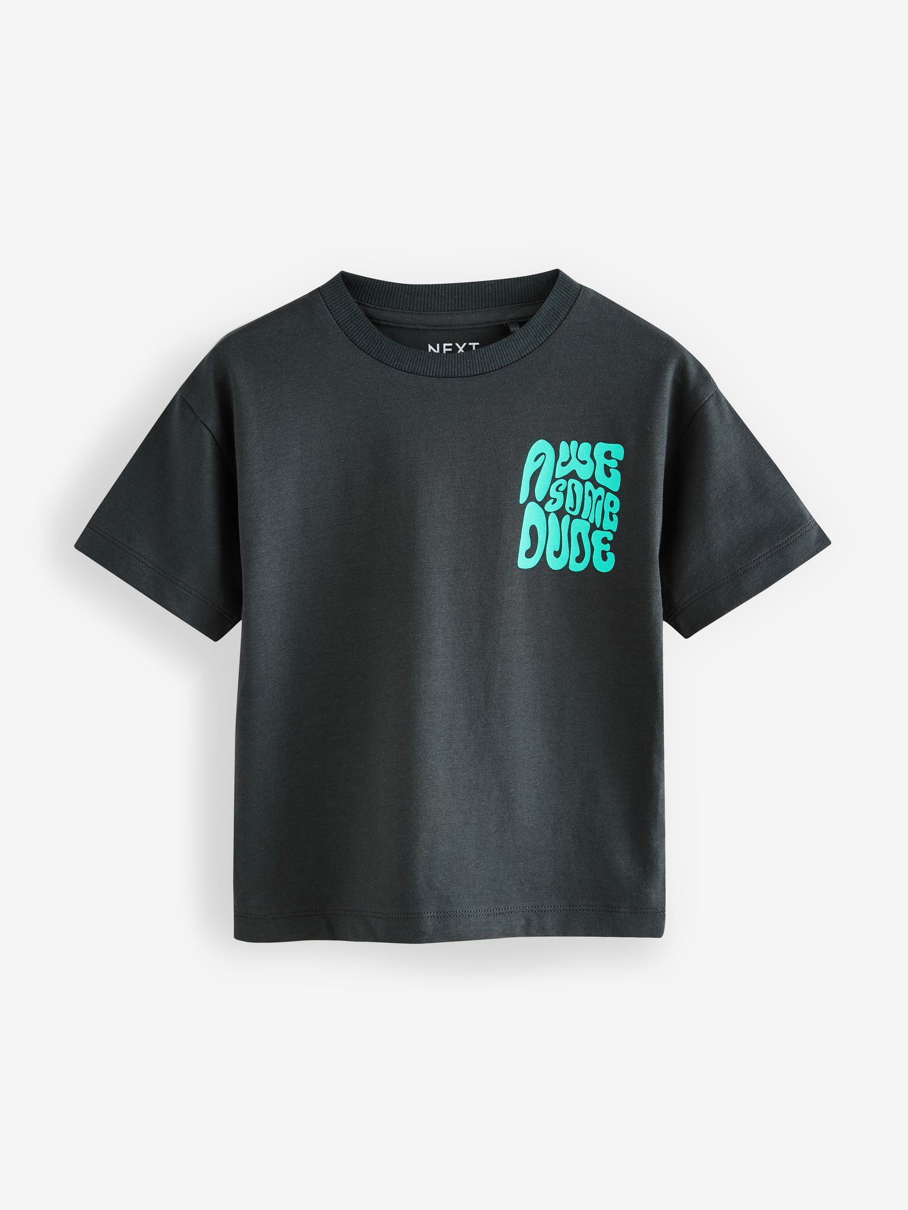 Veelkleurig met slogan - Set van 4 T-shirts met korte mouwen (3mnd-7jr)