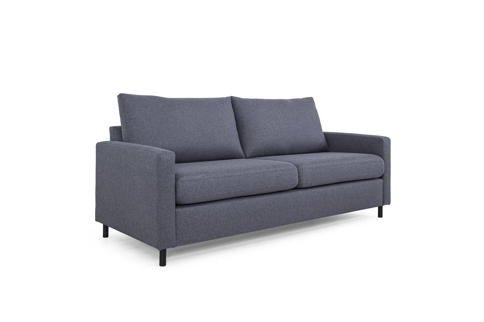 Tempo 3-seter Tekstil Herbi 30 Dark Grey med sorte ben