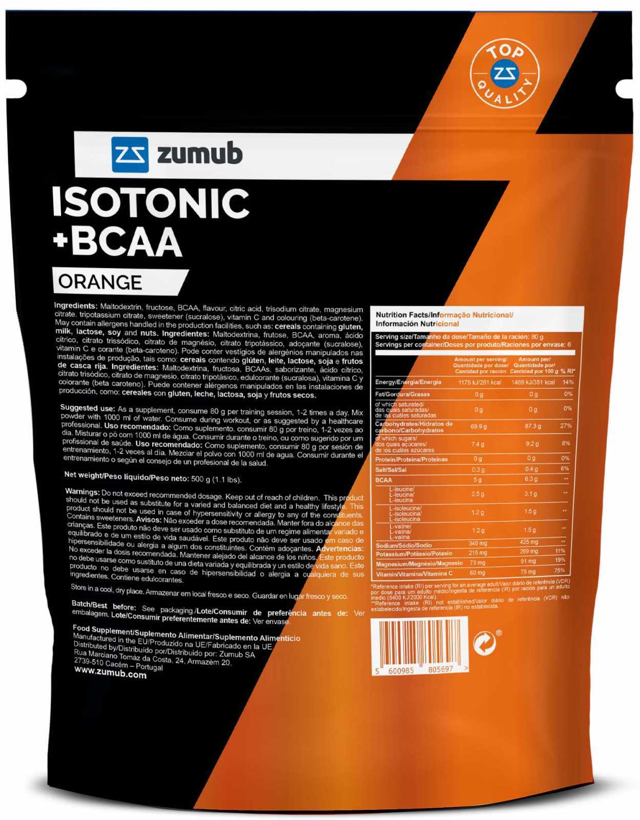 Zumub Isotônico +BCAA 500g