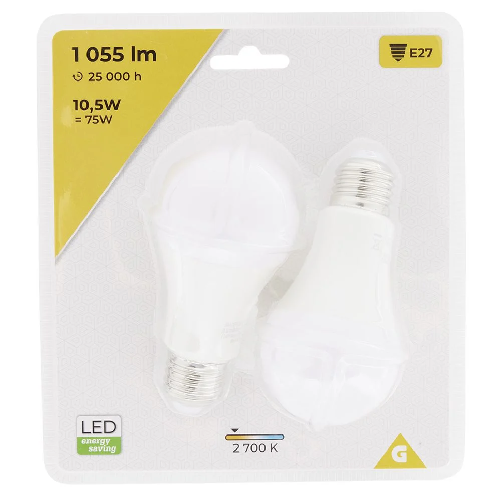 Ampoule LED A60 E27 x2