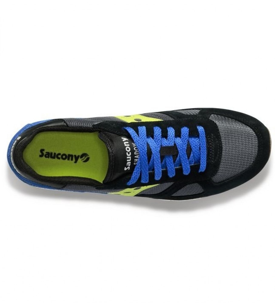 Tênis Saucony Shadow Original em couro, preto