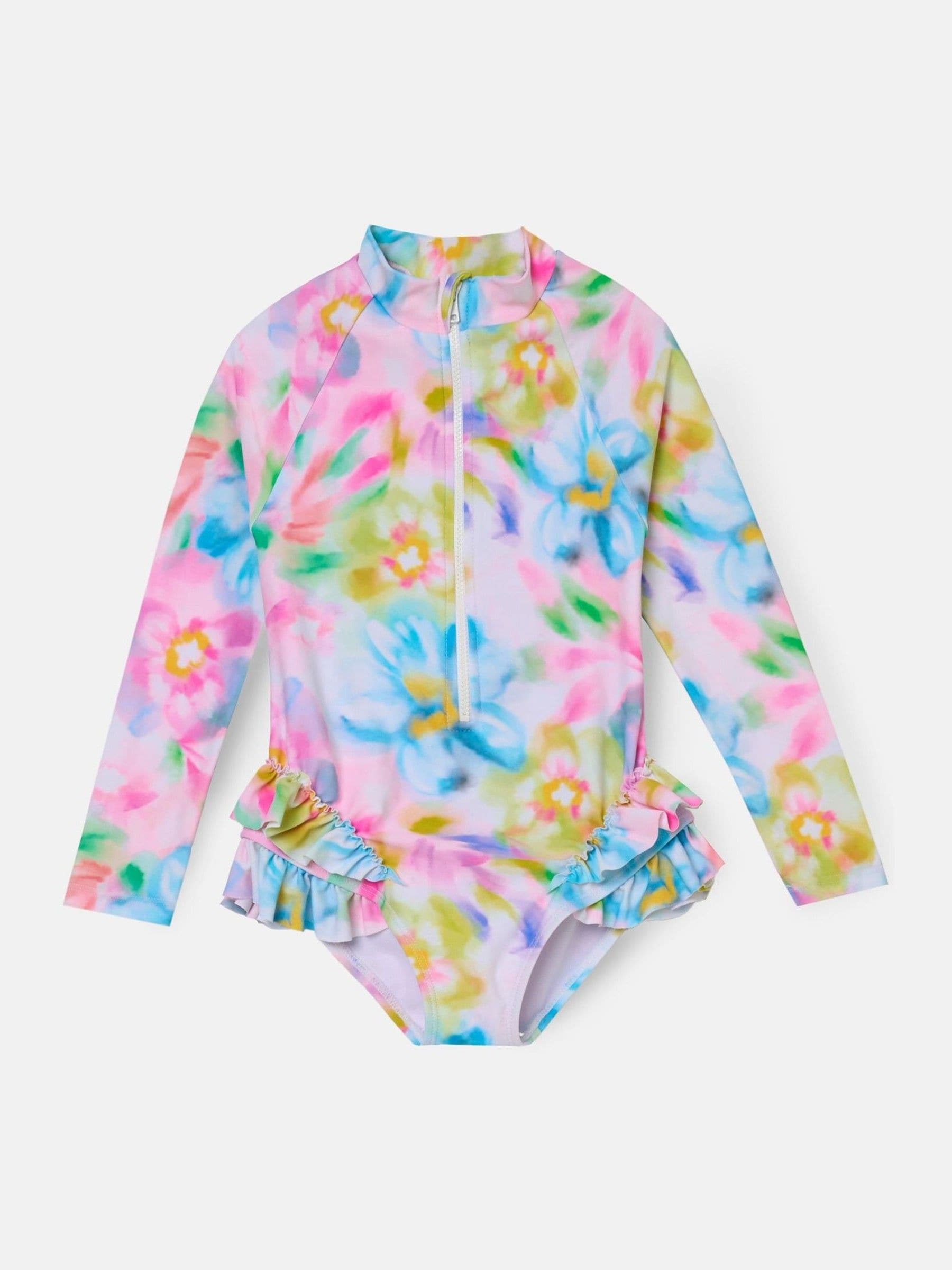 Angel & Rocket Jodie Sunsafe Print Zwempak met Lange Mouwen