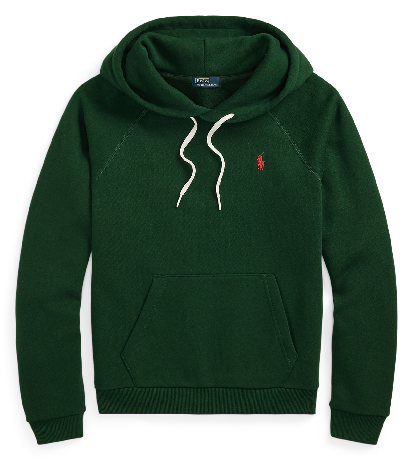 Sweat à capuche droit en coton mélangé | Vert