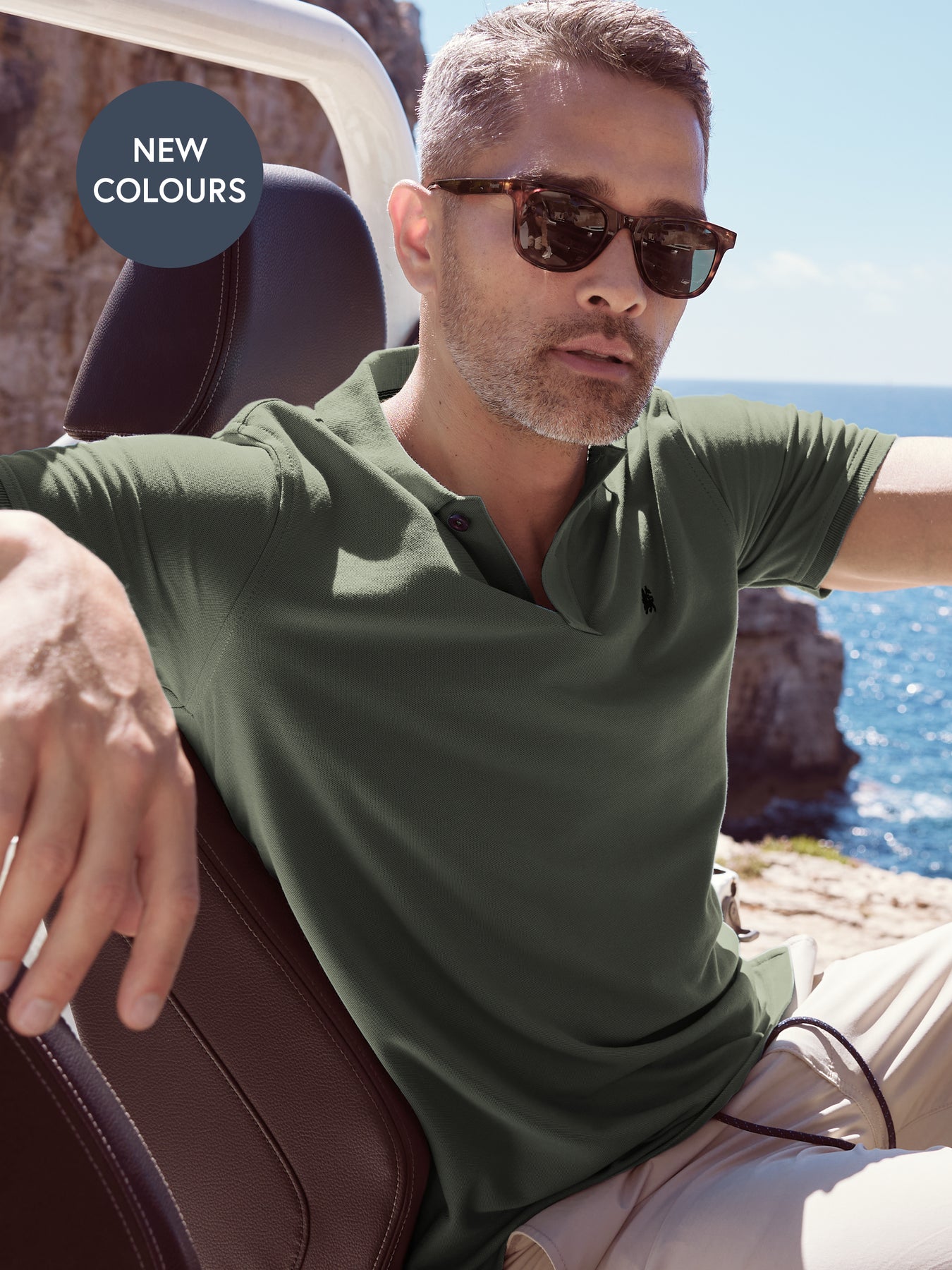 Klassisches Poloshirt für Herren in *Cool & Dry* Piquéqualität