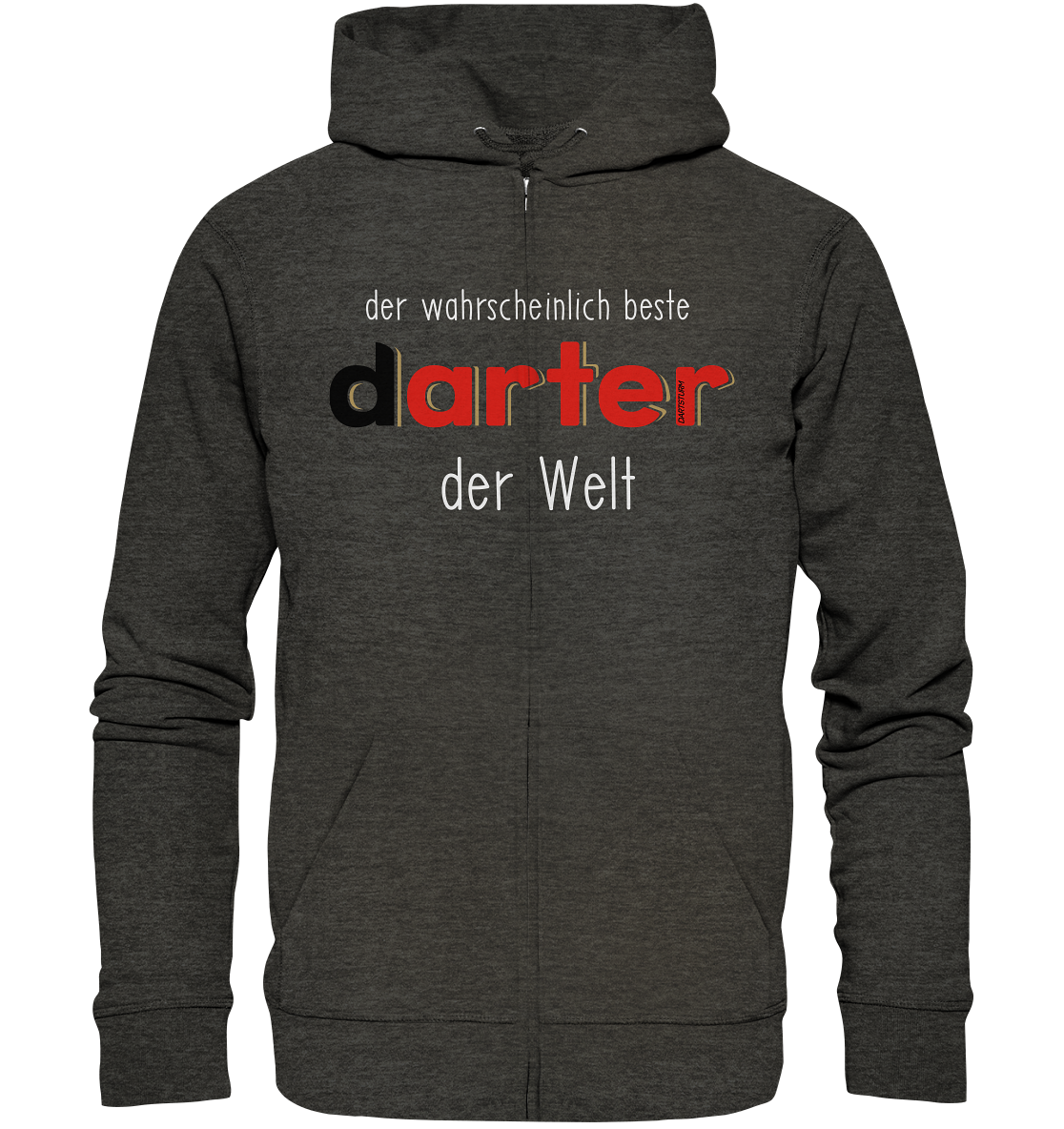 DartSturm - Der wahrscheinlich beste darter der Welt Weiß - Organic Zipper