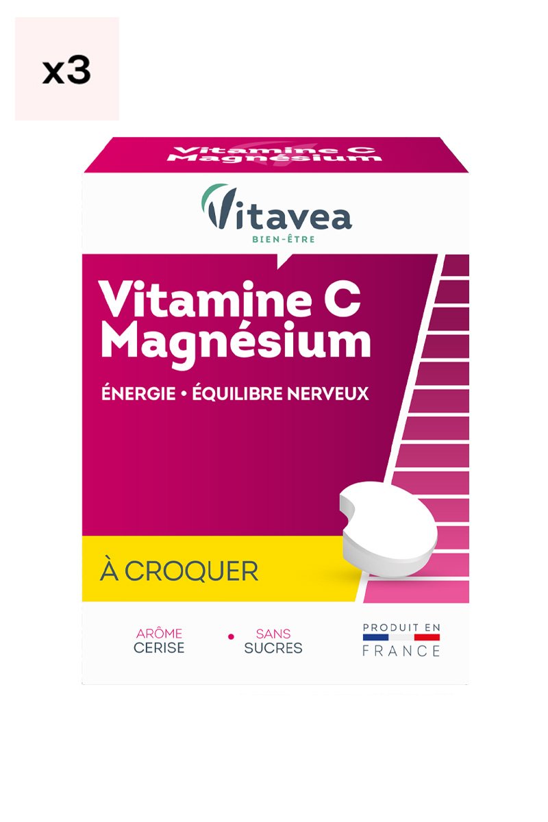Vitamine C & magnésium - Cerise - A croquer - 3 mois