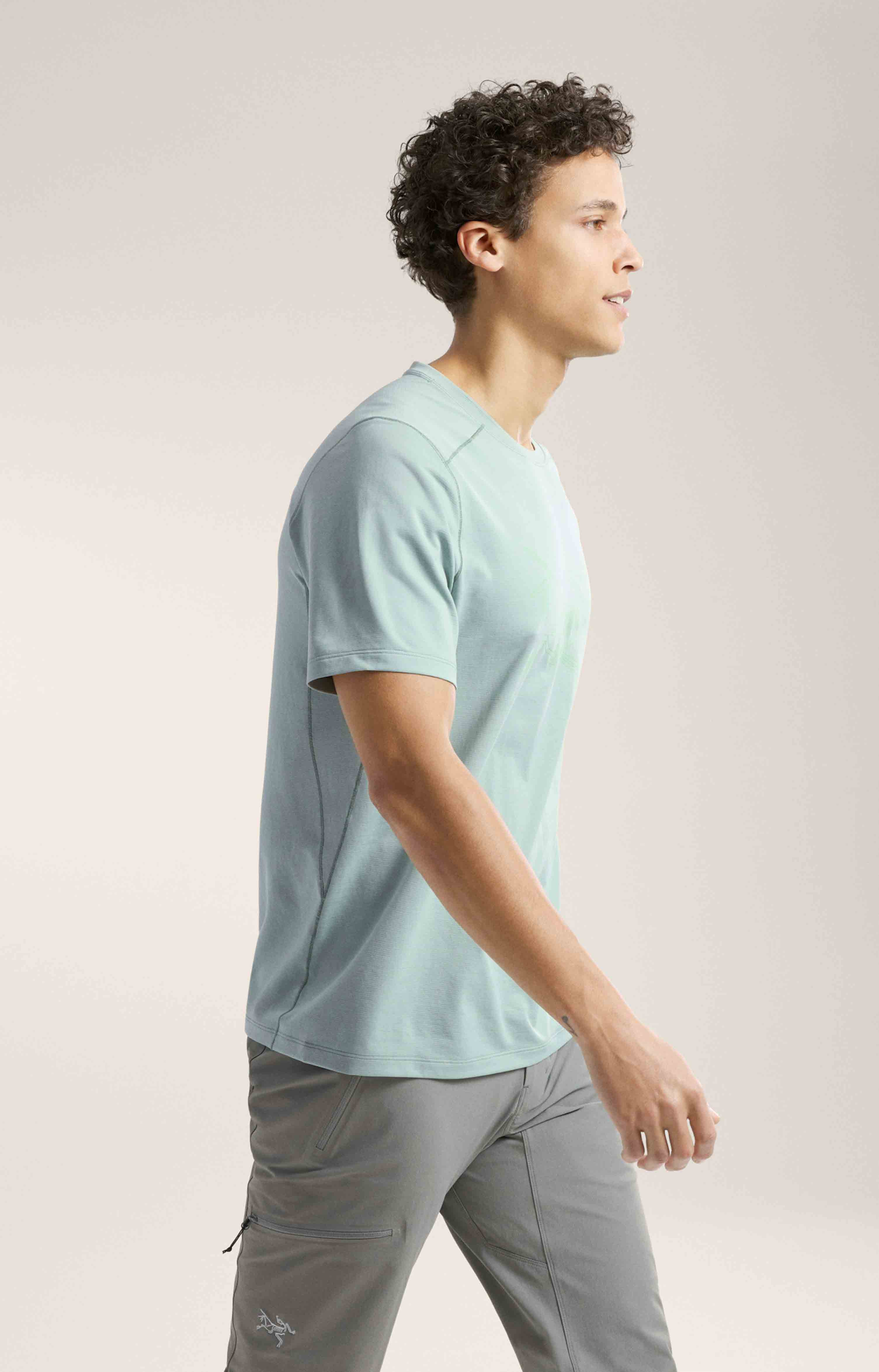 Cormac Logo SS Herre Stone Green Heather