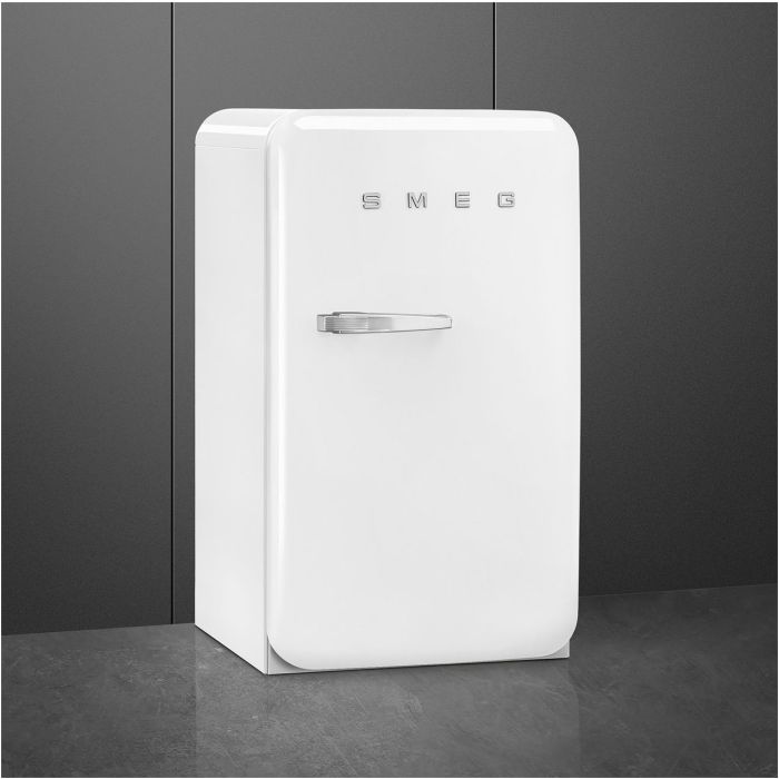 SMEG Stand-Kühlschrank 50's Retro Style FAB10RWH5 Weiß