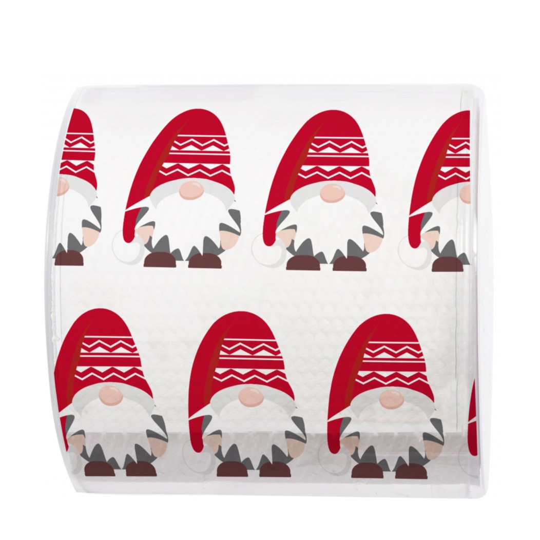 Weihnachts WC Papier Christmas Toiletten Papier Home Deko Klopapier 3-lagig - Wichtel