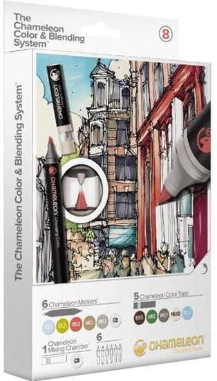 Chameleon - Color & Blending System - Verfstiften Set - 6 Stiften - Alcoholbasis