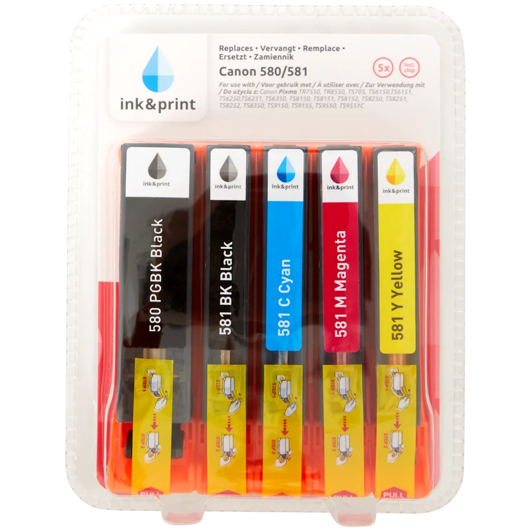 Ink & Print inktcartridges Canon 580/581 5-delig