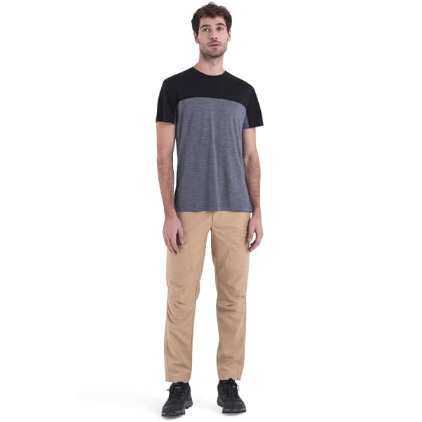 T-shirt randonnée ICEBREAKER M MERINO 125 COOL-LITE SPHERE III SS TEE GRAPHITE HEATHER/BLACK/CB