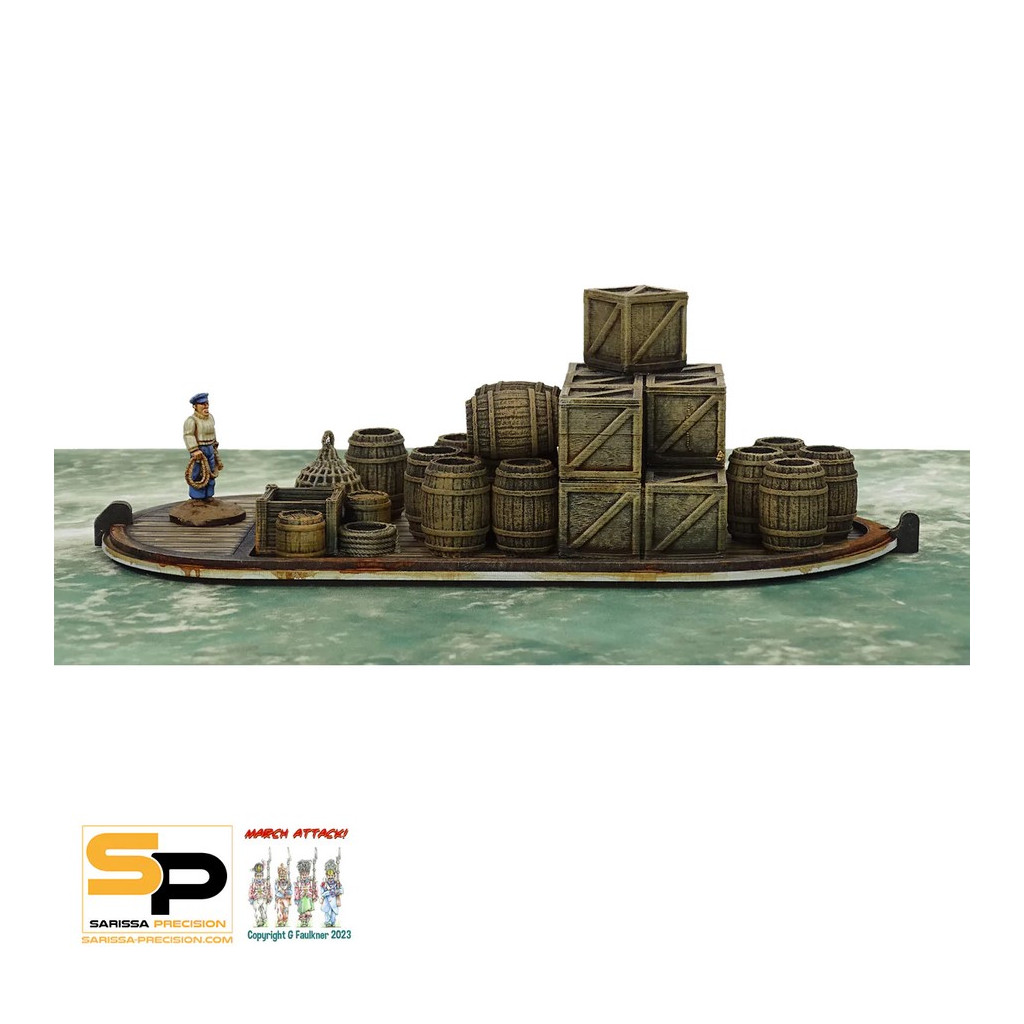 Paddle Steamer Wood Skiff