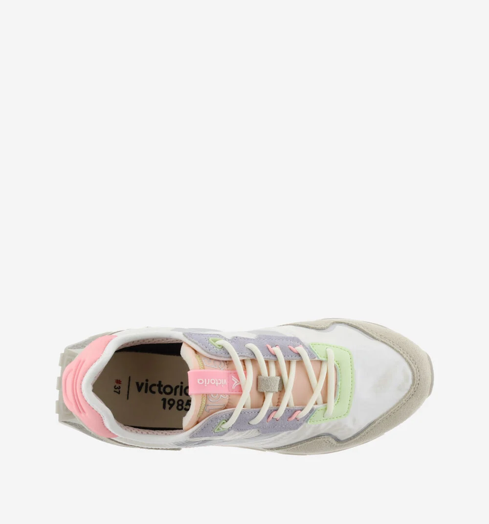 WING - POP METAL NYLON Baskets métallisées pour femme BLANCO