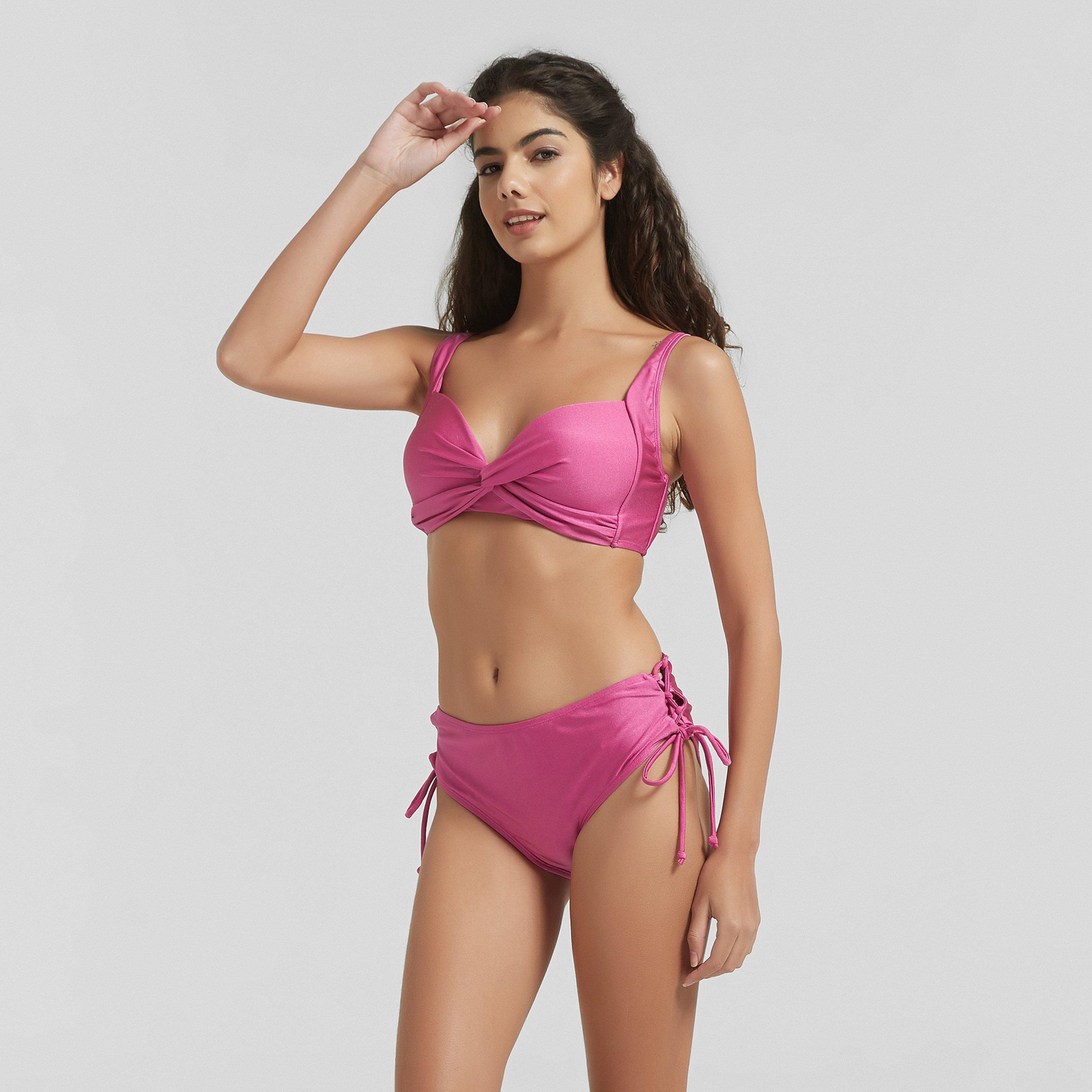 Be You BY Shimmer Plunge Bikni Top