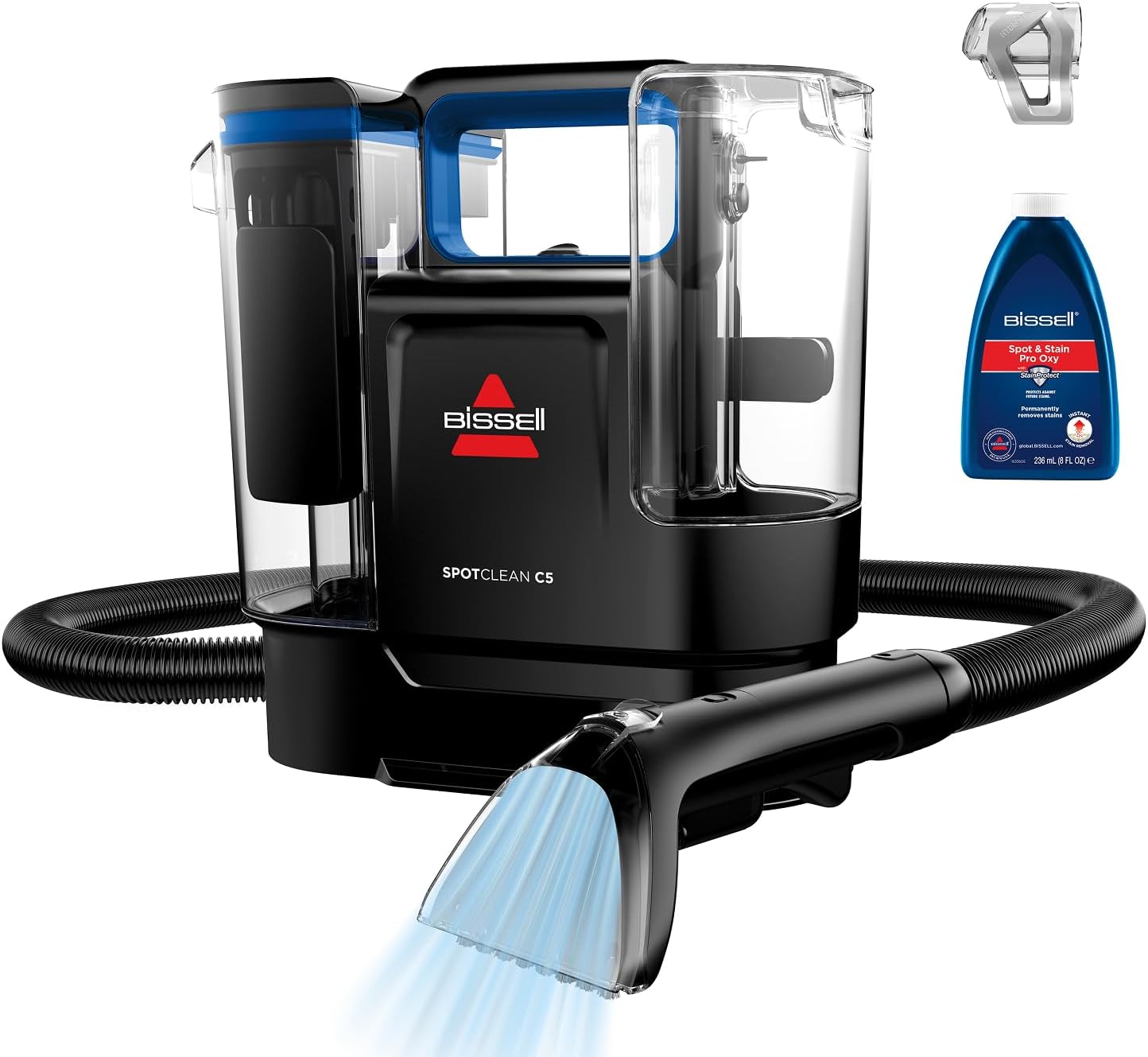 BISSELL SpotClean C5, Polsterreiniger Gerät, Teppichreiniger mit Triple Action System, Leichtgewicht Waschsauger, Nasssauger für Teppiche, Polster, Auto & Mehr, Leistungsstarker 400W Motor, 3861N