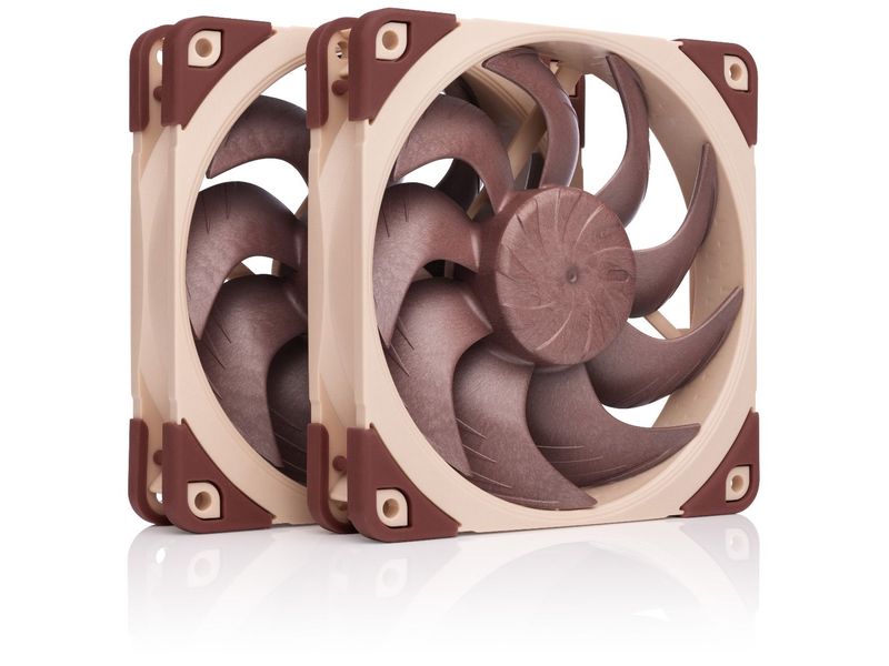 Noctua PC-Lüfter NF-A12 x 25 G2 PWM 2P Leiser 120-mm-Premium-Lüfter, 2er-Set