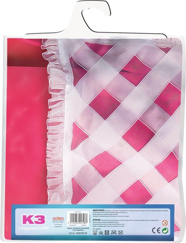 K3 - Verkleedjurk 3 Biggetjes - Polyester - Vrolijk Design