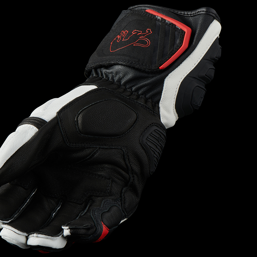 Furygan - Gants F-RS1 Noir / Blanc / Rouge