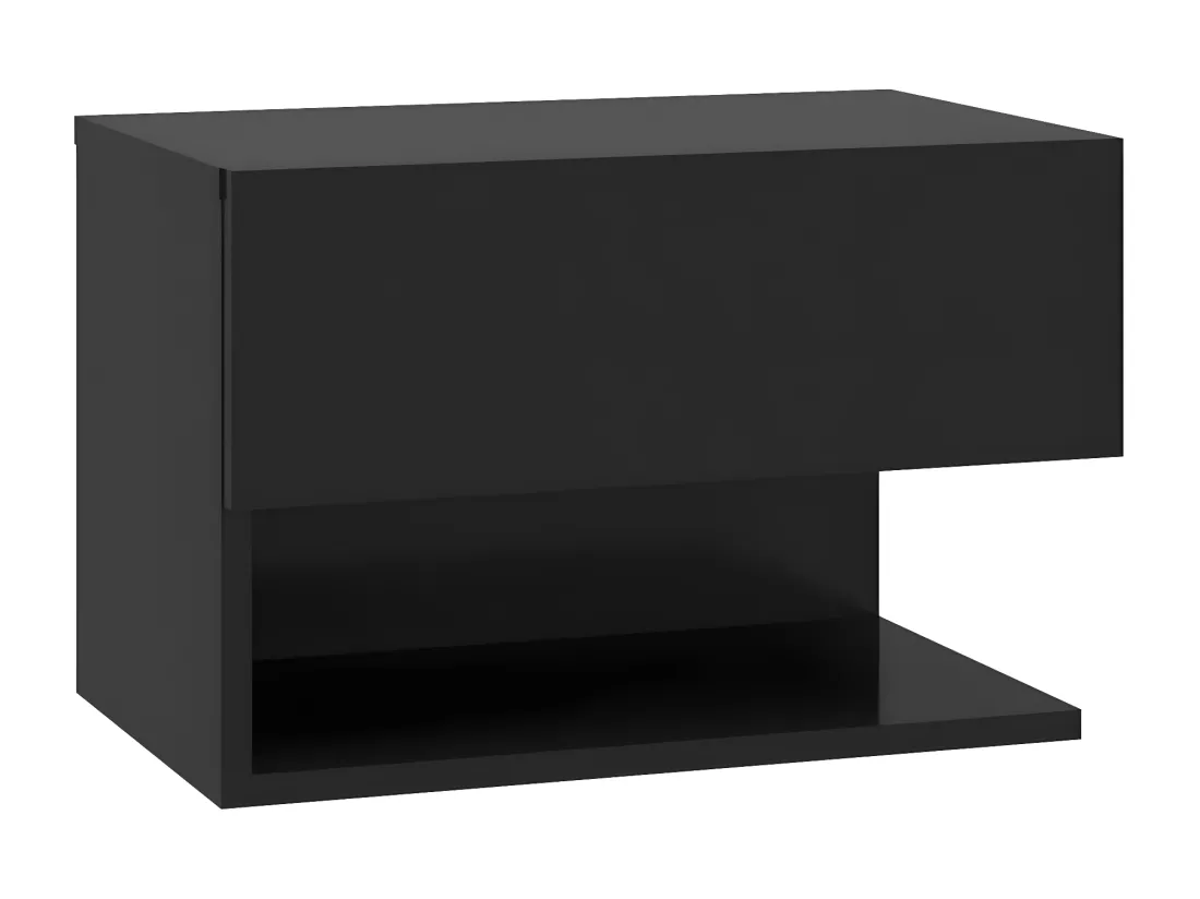 Table de chevet murale Noir