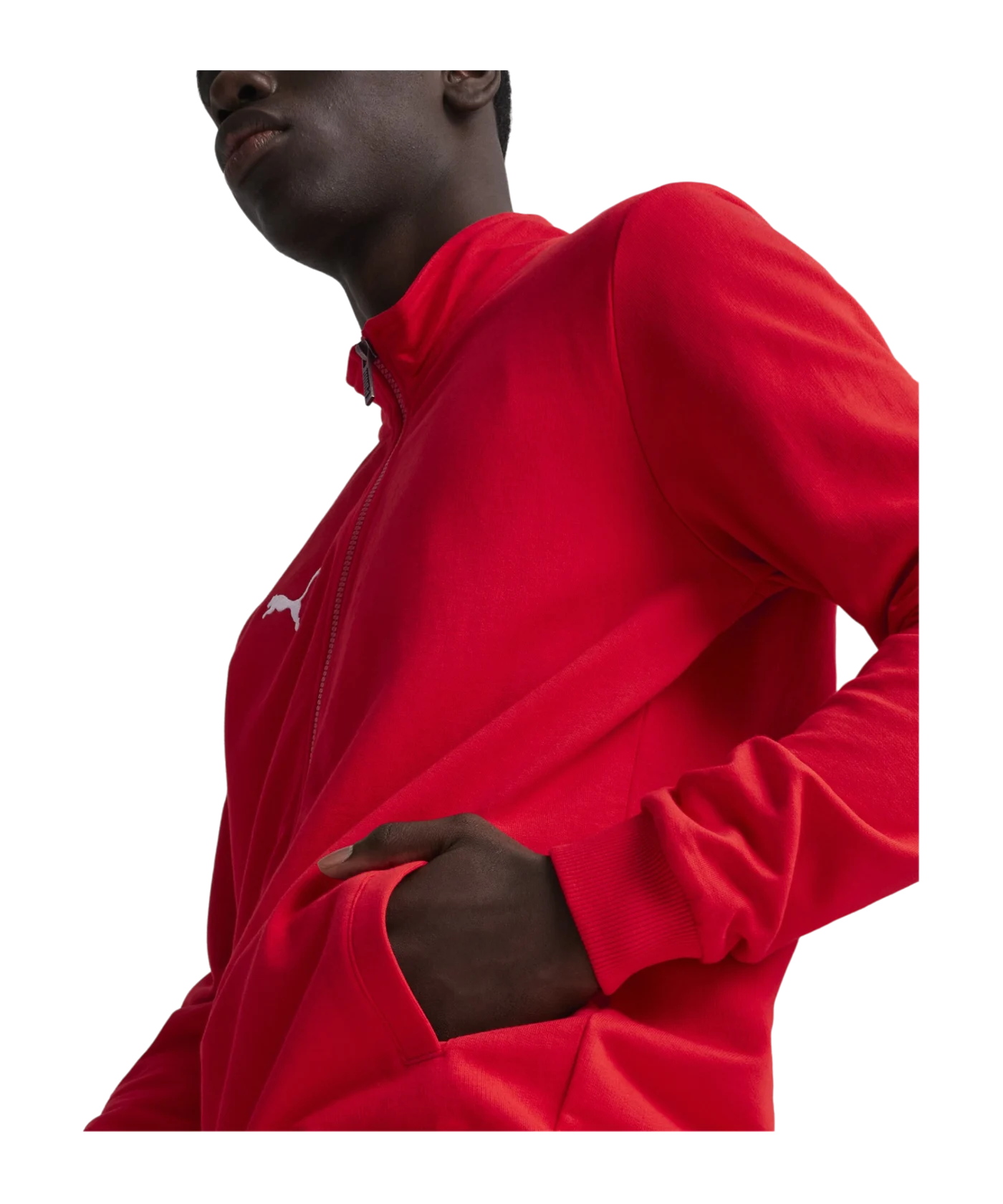 PUMA teamGOAL Casual Trainingsjacke Rot Weiss F01