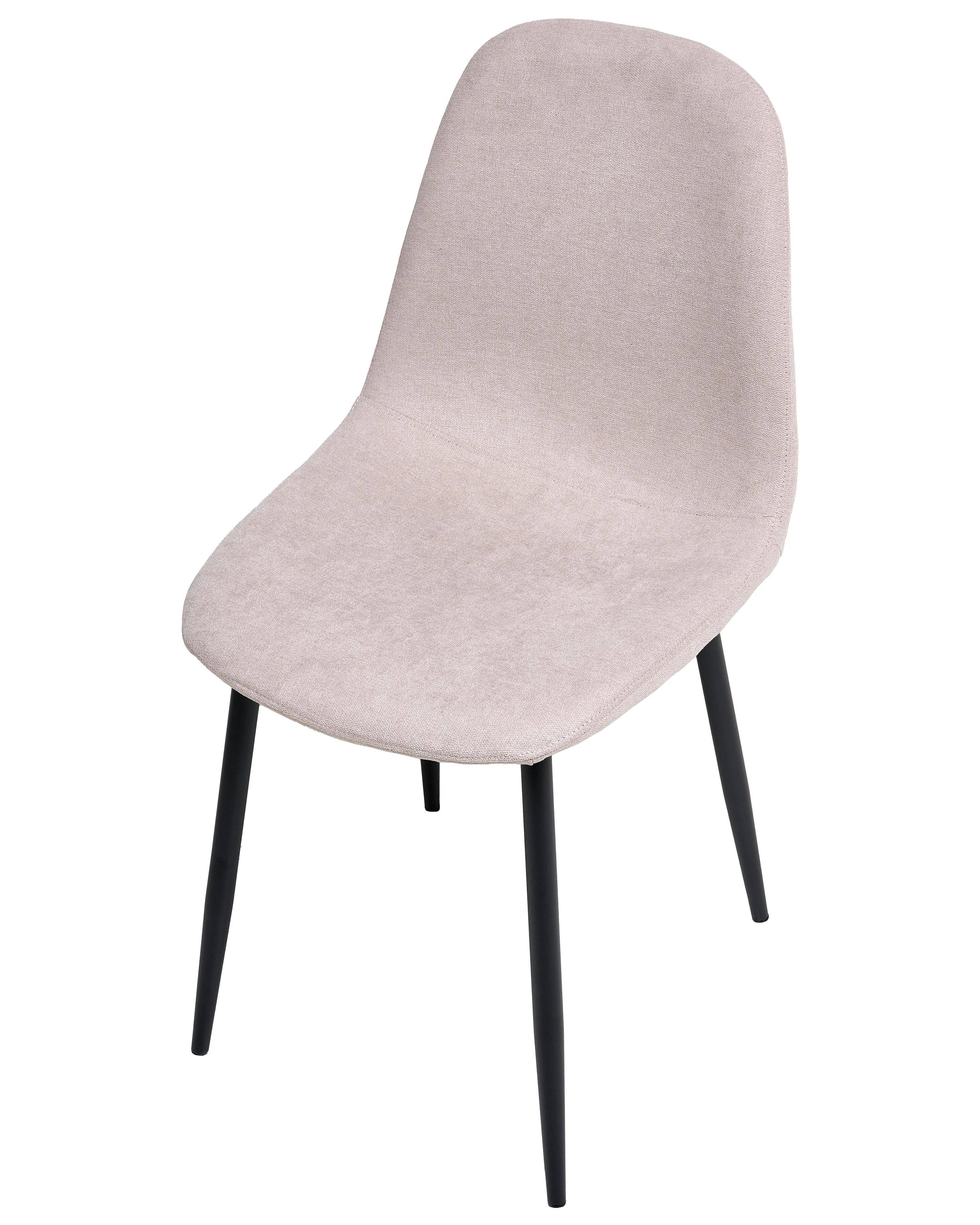 Set van 4 eetkamerstoelen CRANDALL Stof Beige