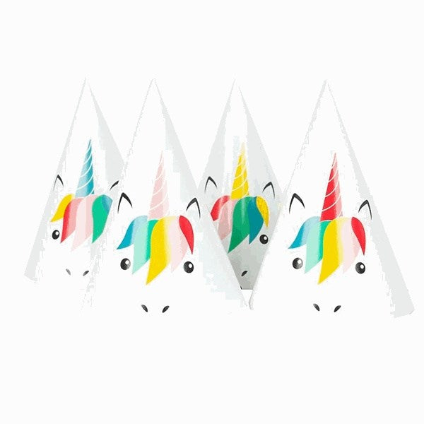 Køb My Little Day Unicorn Party Hats 8 stk