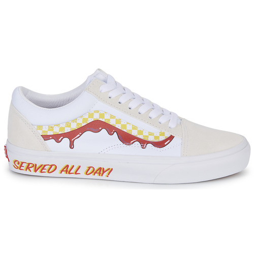 Vans - OLD SKOOL - Blanc / Rouge