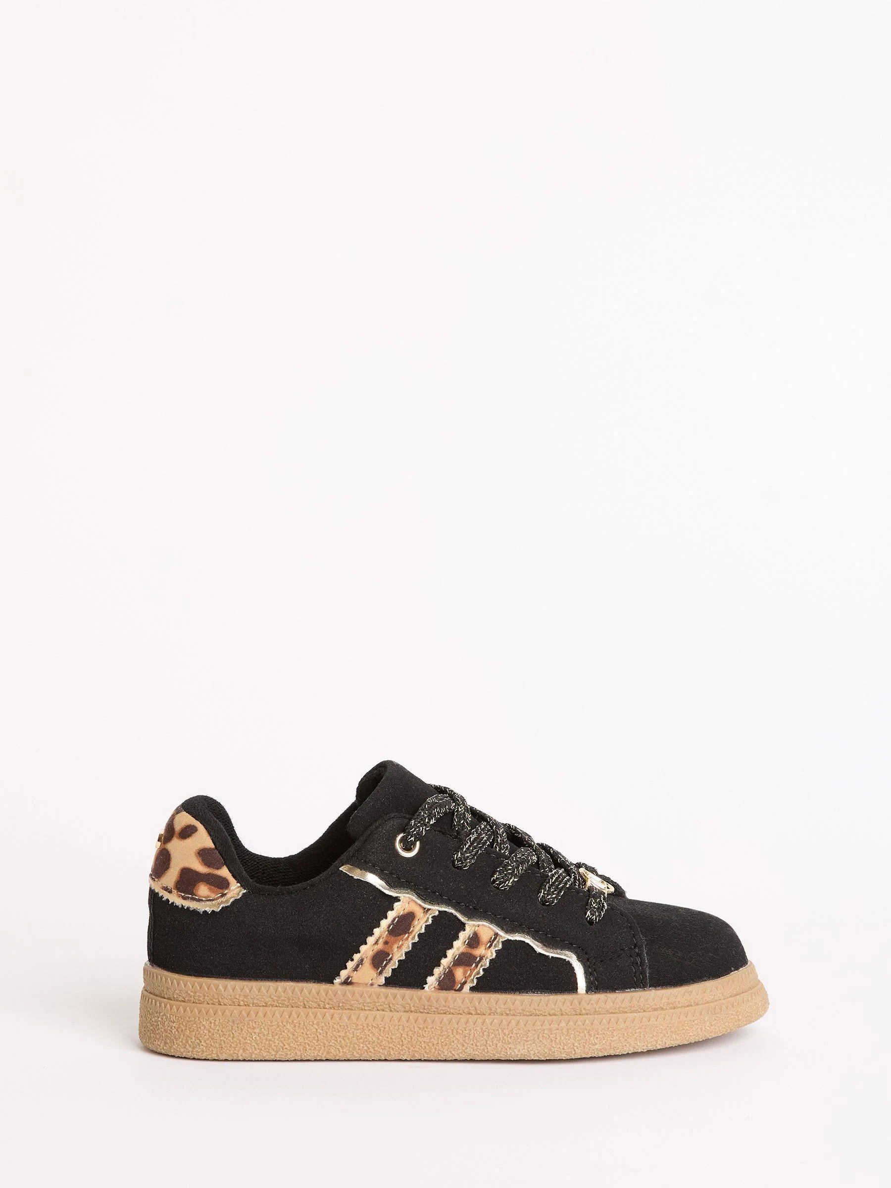 Zwart en luipaardprint - Lipsy Girls - Sportieve sneakers