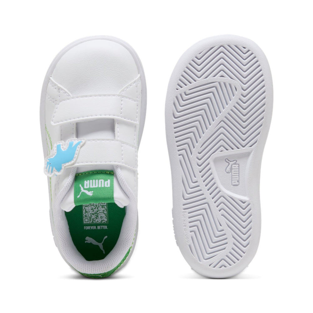 Køb Puma White-Green Fruit-Vibrant Blue Puma Smash 3.0 Dino V Inf
