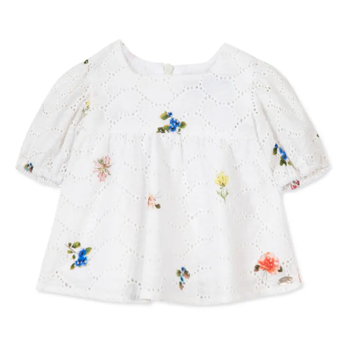 Tartine et Chocolat Blouse Ajourée | Blanc