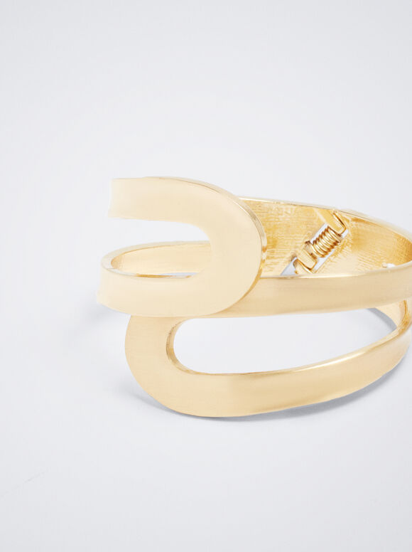 Pulsera Rígida Dorada - Dorado