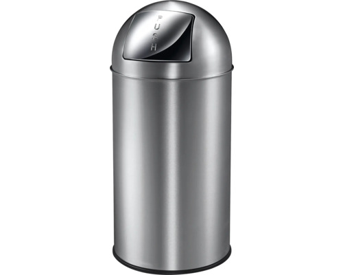 EKO Pushcan 40L roestvrijstalen afvalbak met pushdeksel