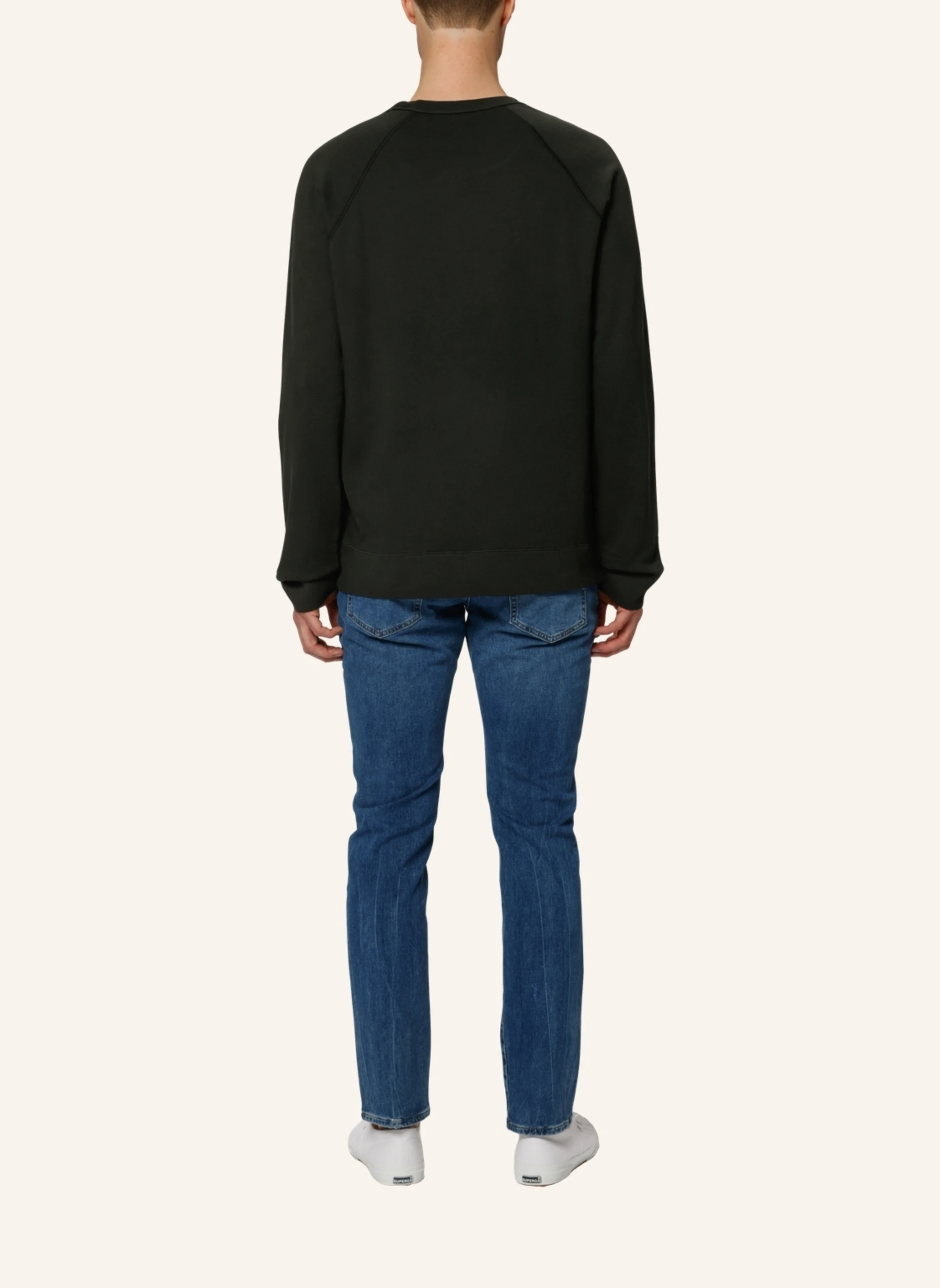 TRUSTED HANDWORK Round Neck 1/1-Sleeve Sweatshirt with Raglan
