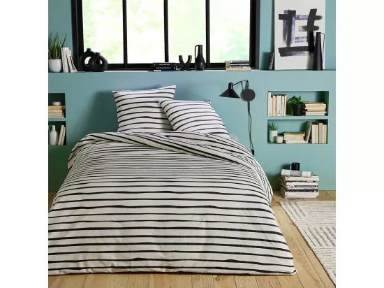 Parure de lit 2 personnes en polycoton 57 fils 240x220cm